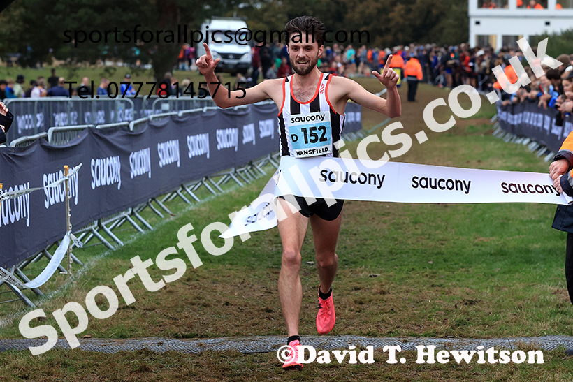 Senior Mens 2024 National Cross Country Relays, Berry Hill Park, Mansfield.   Photo: David T. Hewitson/Sports for All Pics